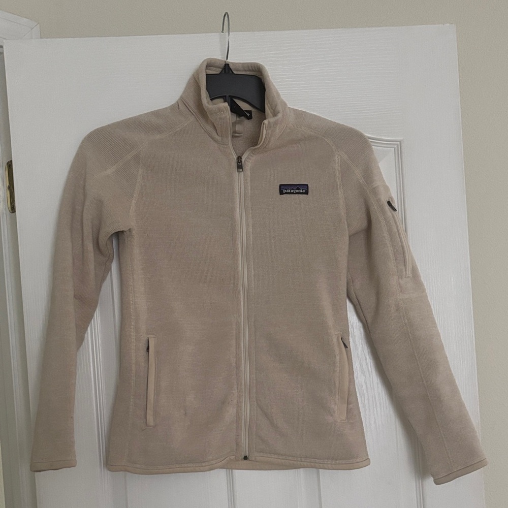Patagonia Women's Tan Fleece Utility Jacket